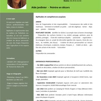 Jardinier, Assistante personnelle
